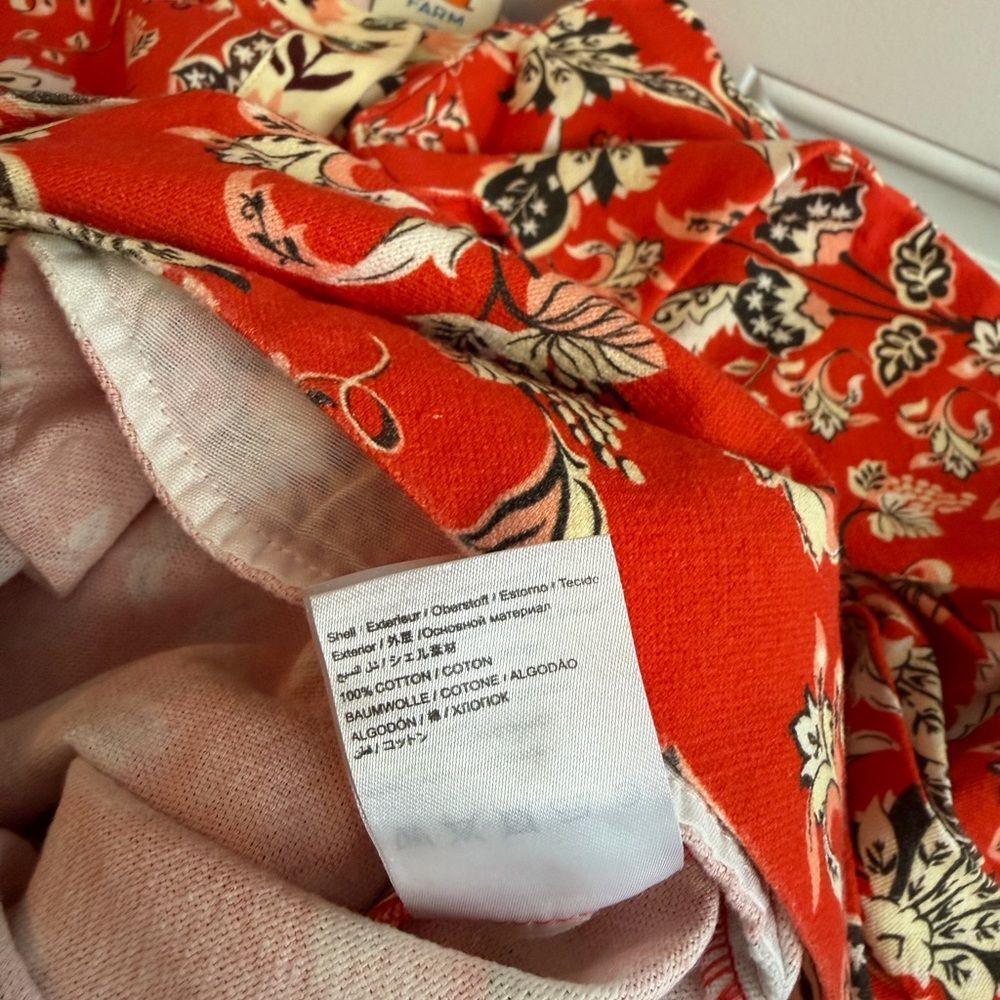 Farm Rio x Anthropologie Long-Sleeve Printed Romper NWT Size L - Picture 15 of 16